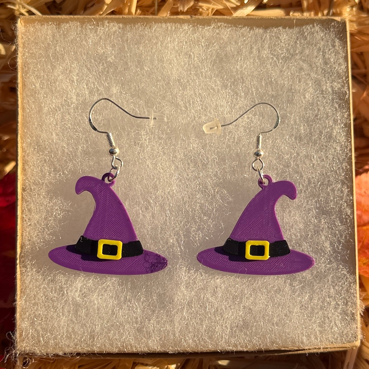 Witch Hat Hook Earrings