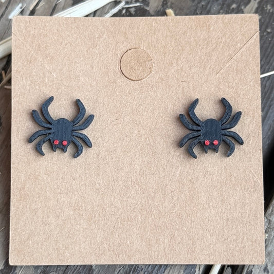 Spider Stud Earrings close-up