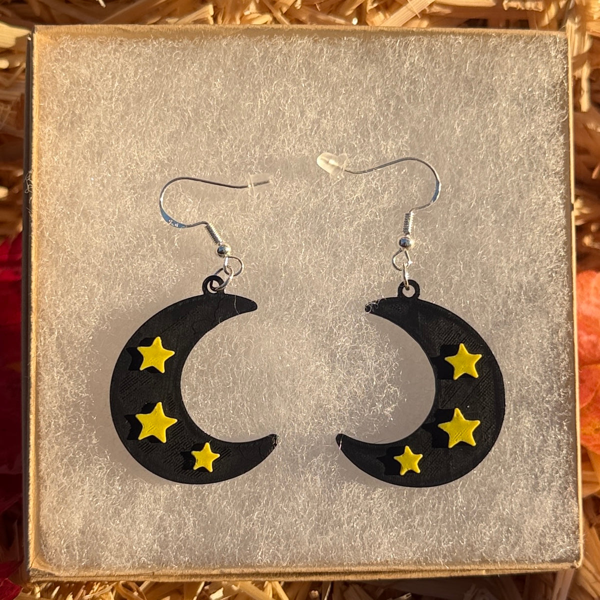 Starry Moon Hook Earrings